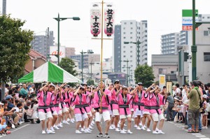 第5回大江戸新座祭りの阿波踊りに「十文字女子大連」が参加しました