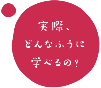 実際、どんなふうに学べる？