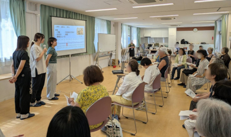 健康栄養学科 村田ゼミ3年生が清瀬市旭が丘団地で健康セミナーを実施しました